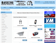 Tablet Screenshot of baselinemarine.com